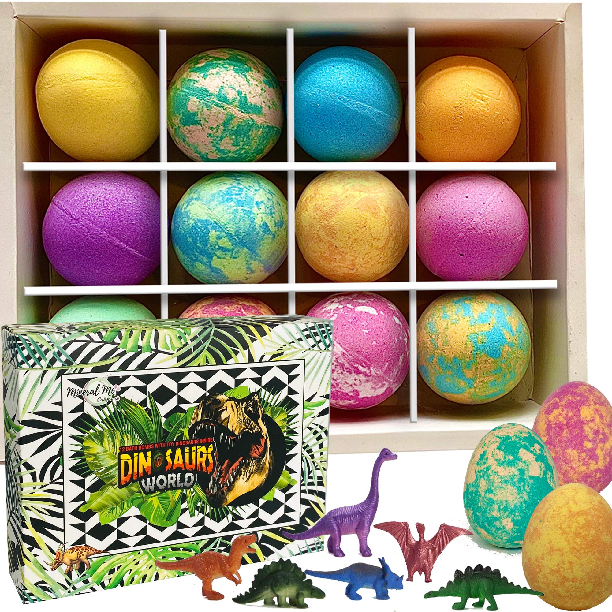 Mineral Me California dino eggs bath bombs perfect for holiday gifting