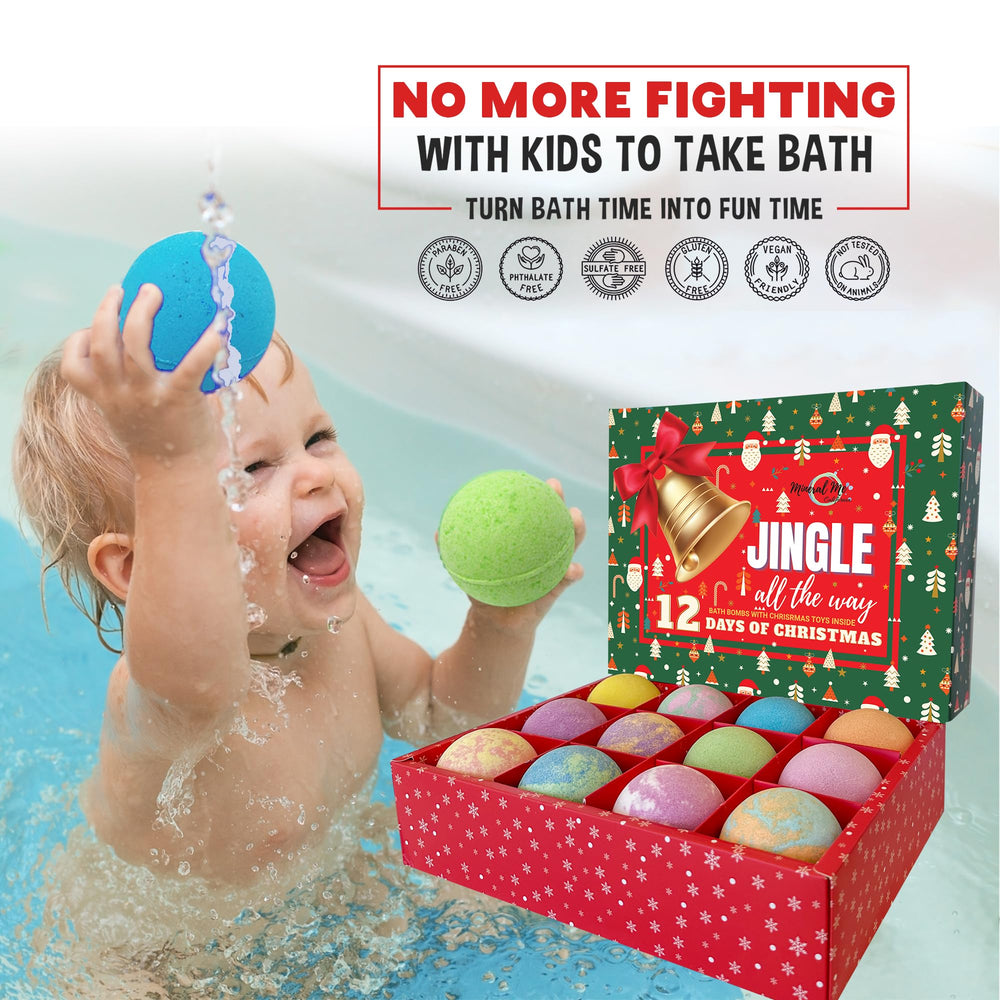 Mineral Me California gift-ready bath bombs set for holidays and stockings