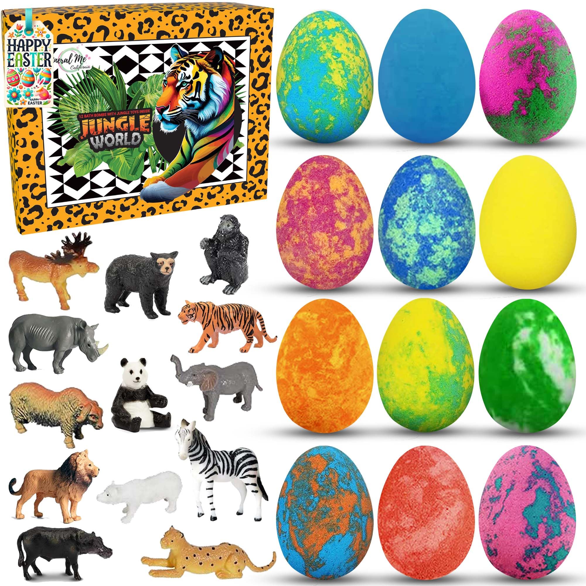 Mineral Me California jungle toy inside each egg excites kids