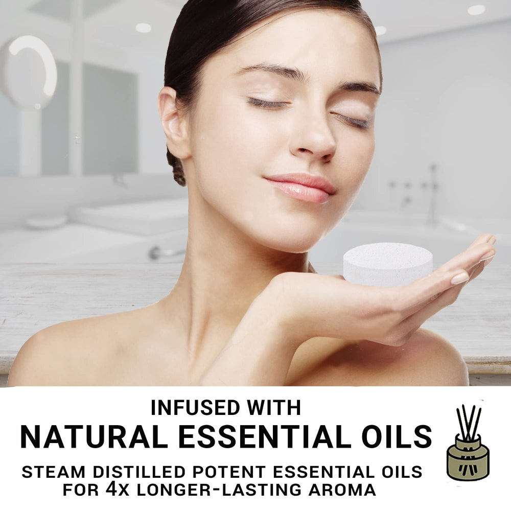 Mineral Me California lavender scent shower steamer helps calm evenings.