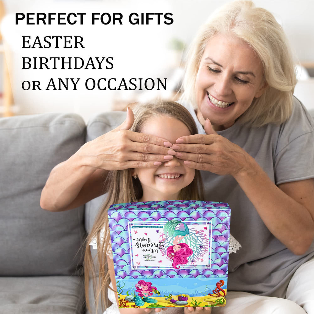 Mineral Me California mermaid bath bombs shown as a colorful gift idea