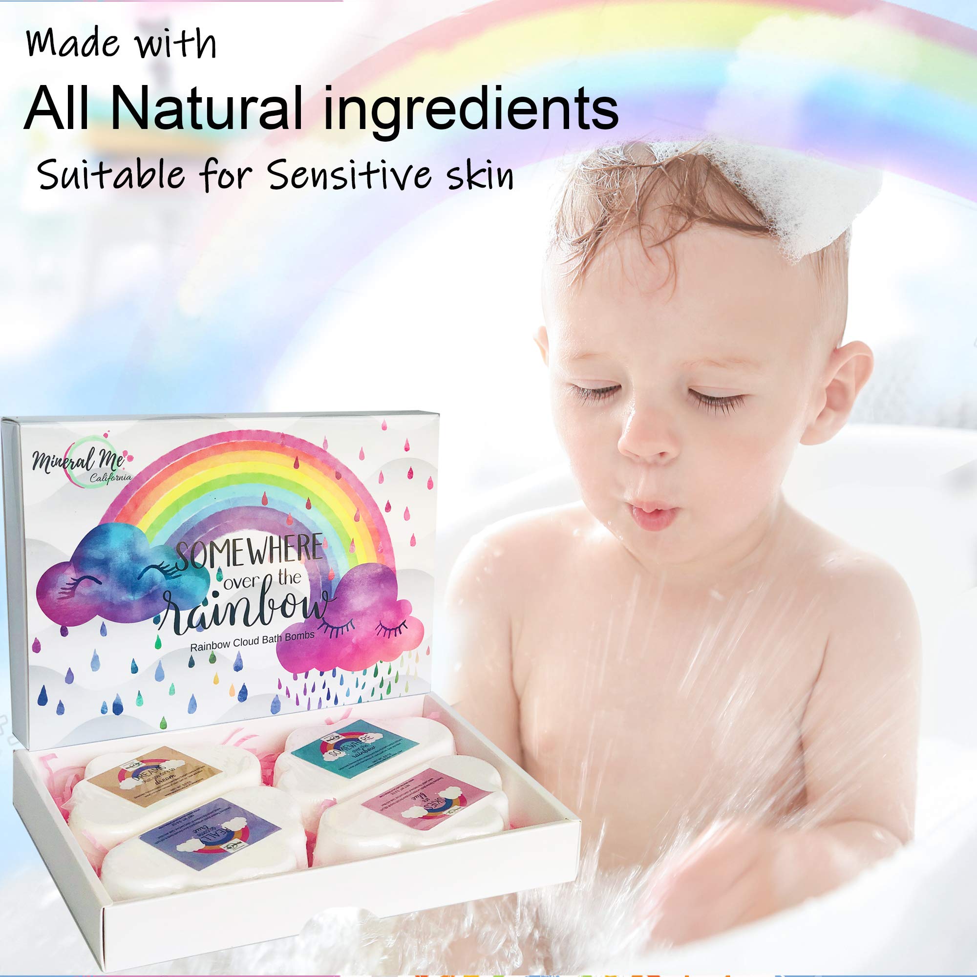 Mineral Me California rainbow-bath colors dissolve without staining tubs