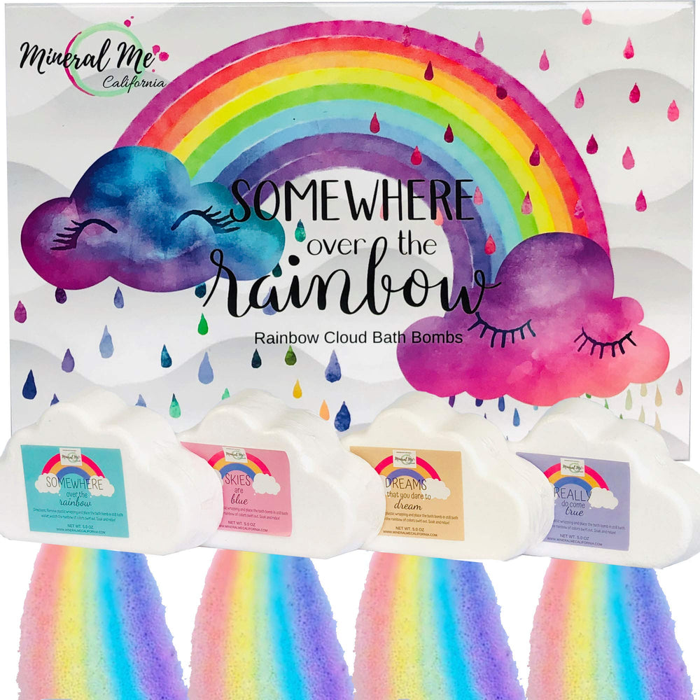 Mineral Me California unicorn-cloud bath bomb gift set makes festive stocking stuffers