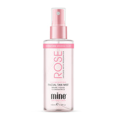 Minetan Rose Face Tan Mist bottle for easy, even daily glow