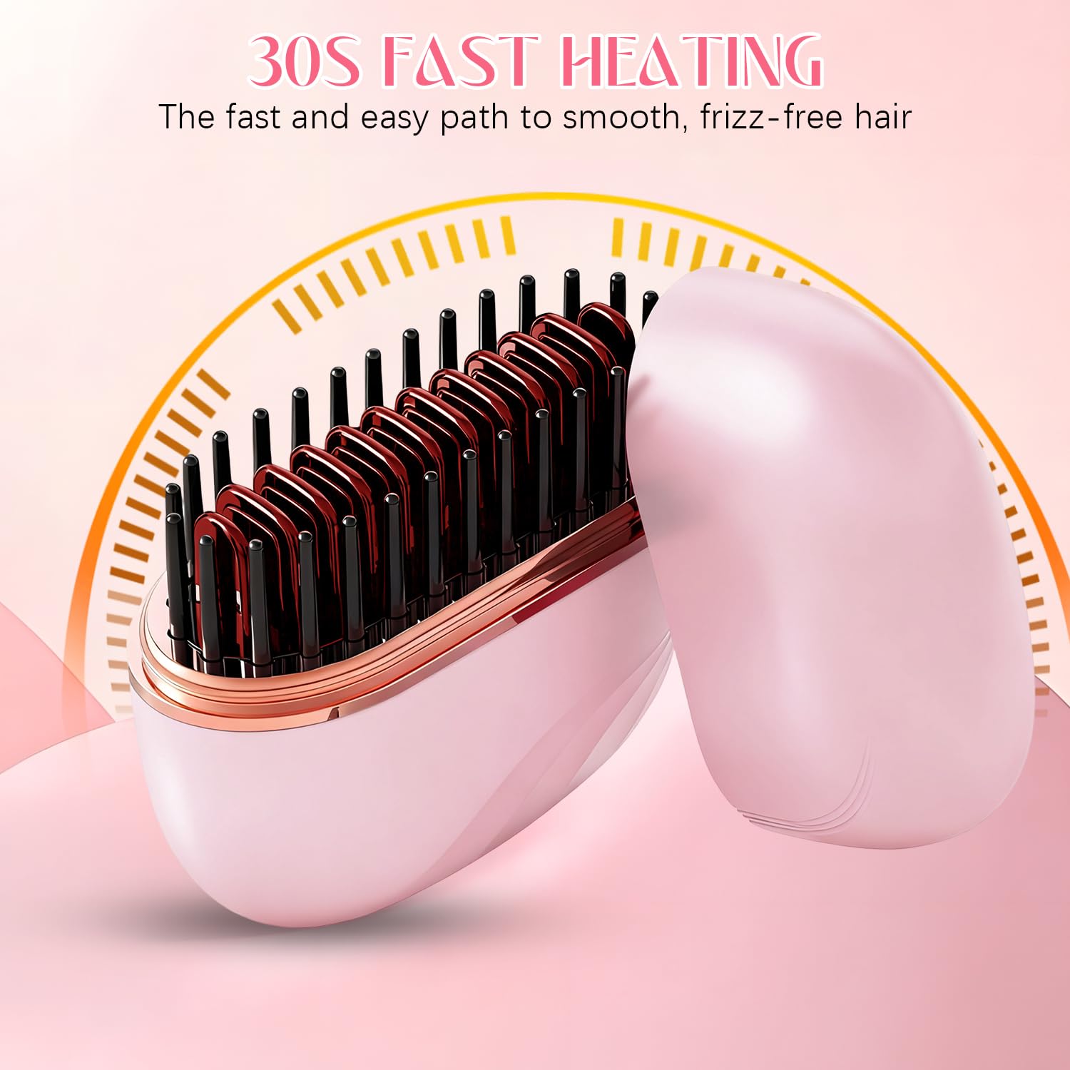 Mini Straightener cordless with USB charging enabling cord-free styling anywhere.
