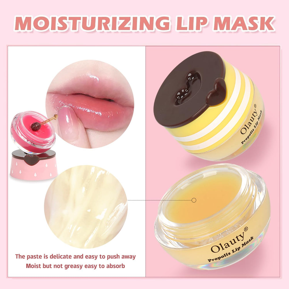 Miniling Lip Mask application swatch demonstrates overnight lip care and exfoliation
