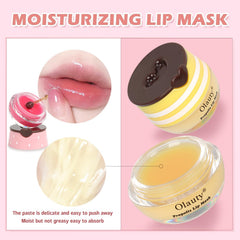 Miniling Lip Mask application swatch demonstrates overnight lip care and exfoliation