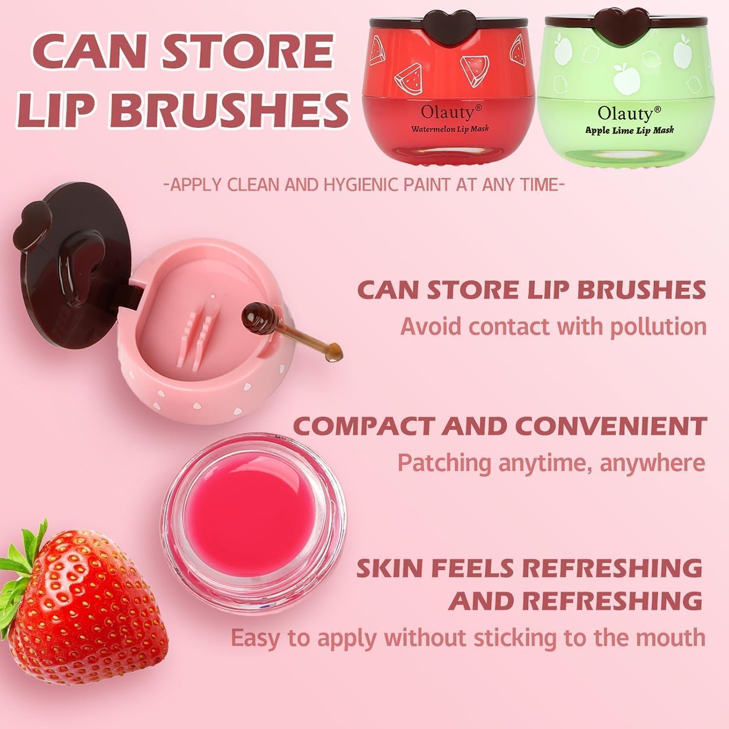 Miniling Lip Scrub Exfoliator with honey notes for gentle lip renewal