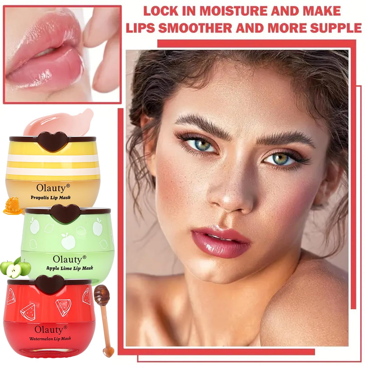 Miniling Propolis Strawberry Fruit Extracts label emphasizes natural moisturizers