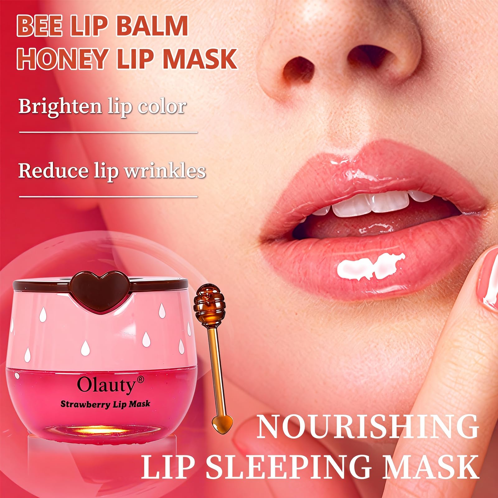 Miniling sleep lip mask honey pot for overnight lip repair