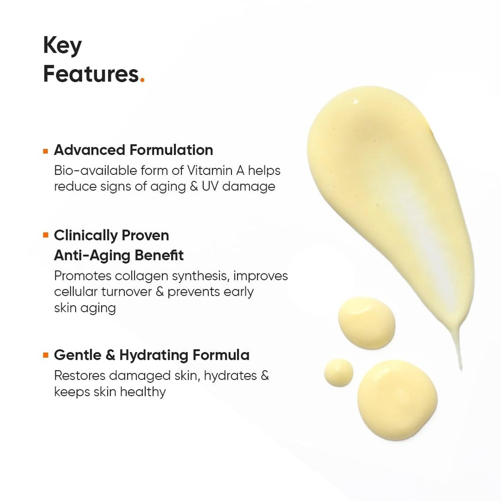 Minimalist 2% retinoid night cream label highlights pH-balanced formula for sensitive skin