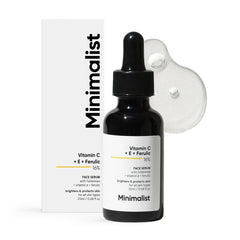 Serum Minimalist Vitamina C 16% en botella para iluminar la piel