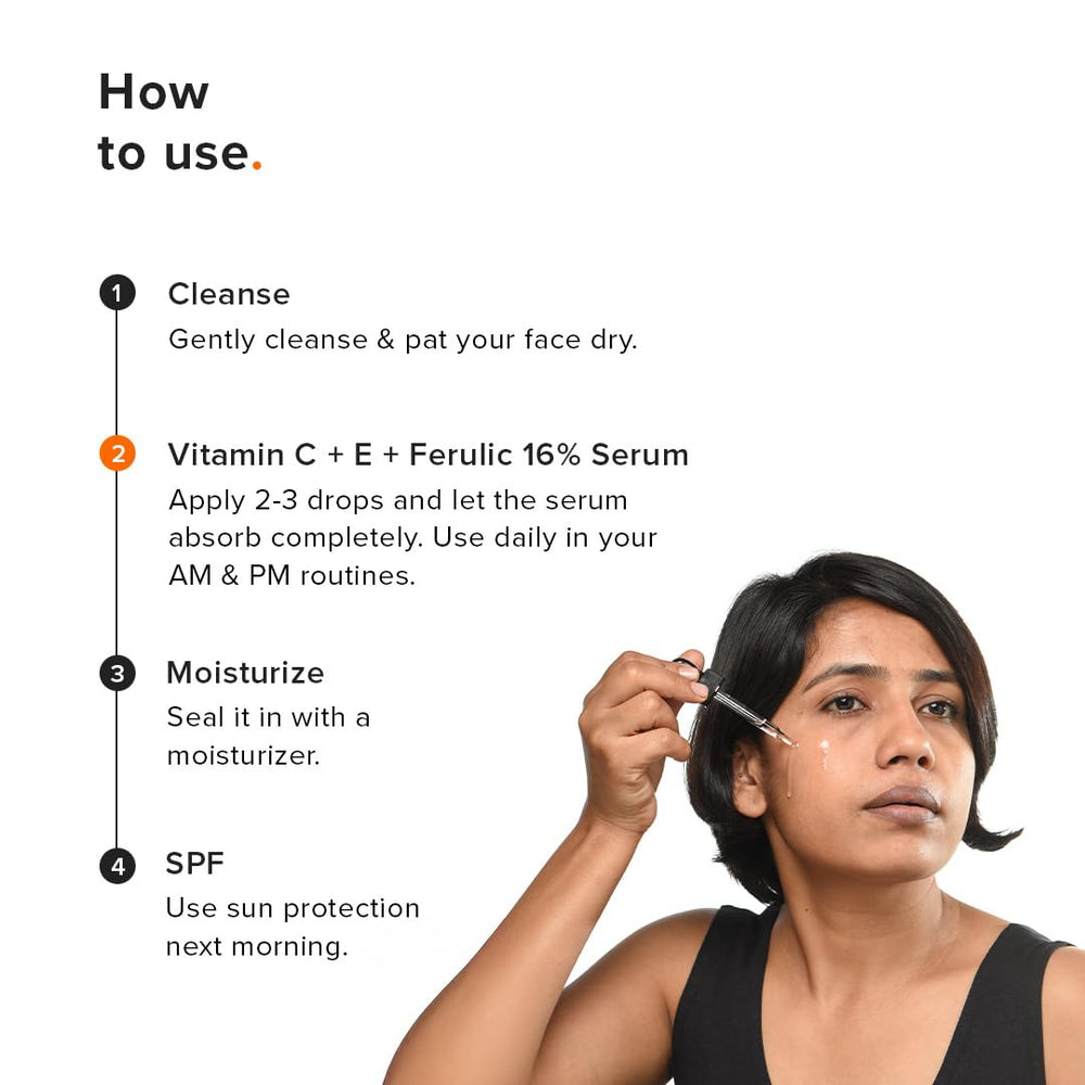 Serum Minimalist Vitamina C 16% aporta brillo natural al rostro