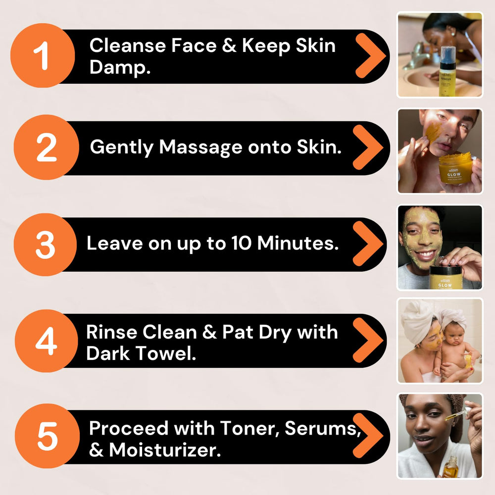 Minimo Skin Essentials glow results image hints clearer, refreshed skin after gentle exfoliation