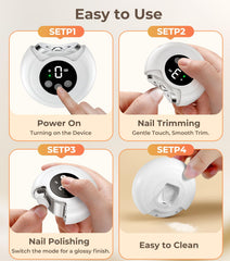 MINISO nail trimmer with three-speed dial for customized grooming