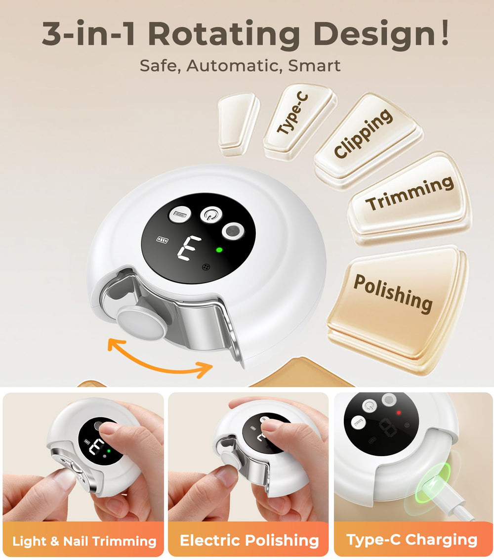 MINISO polishing head attachment for a smooth nail surface