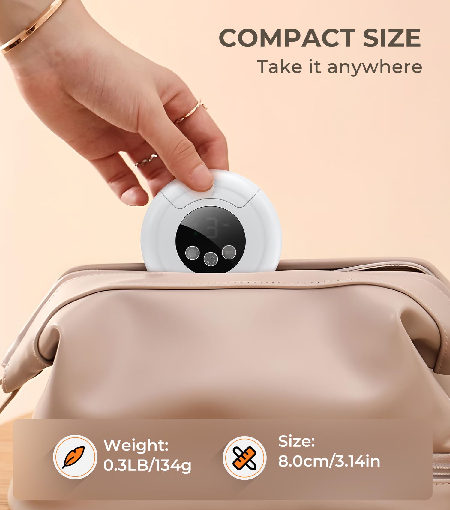 MINISO storage compartment captures nail clippings for a mess-free trim