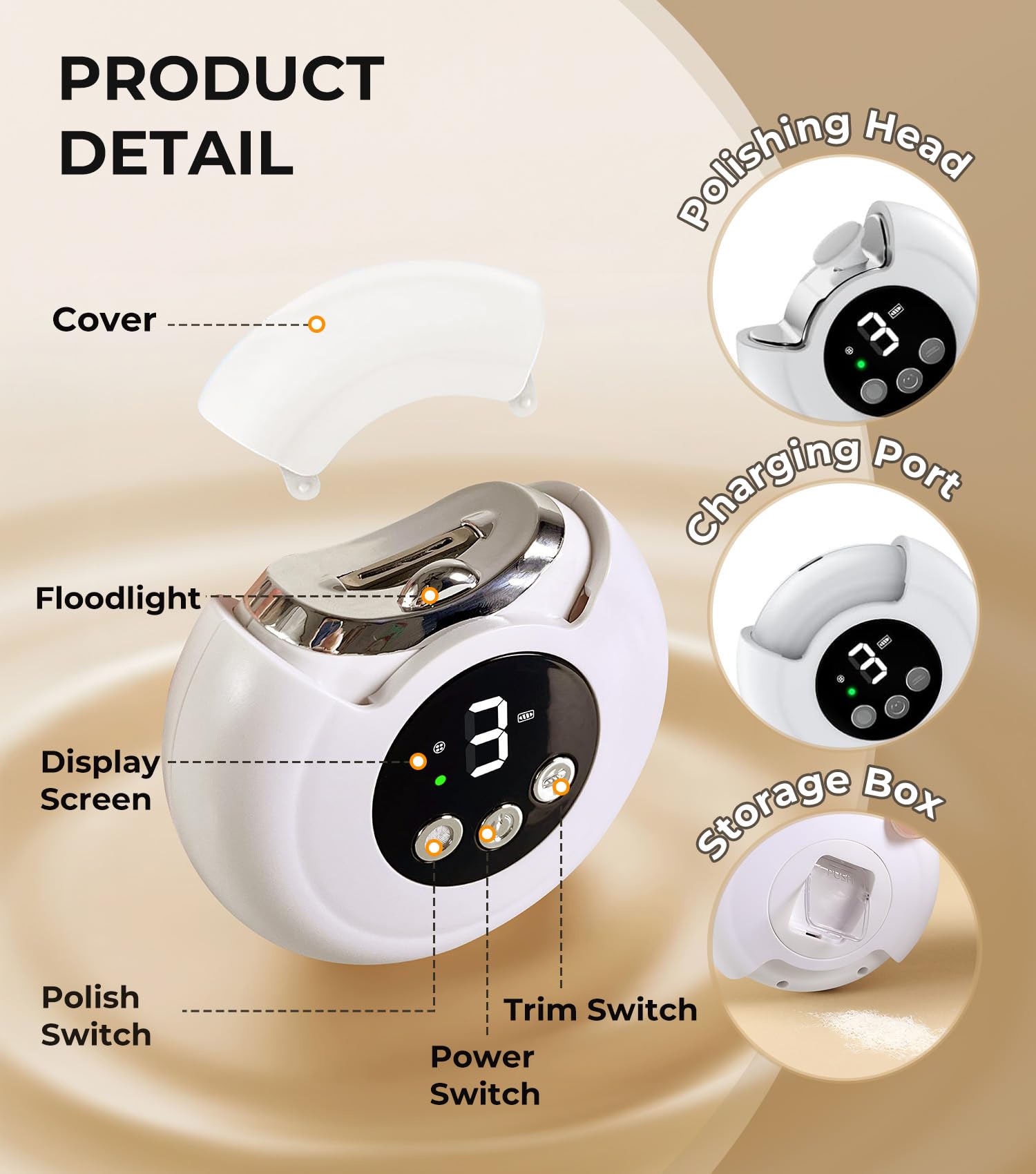 MINISO compact travel case showing portable nail grooming solution