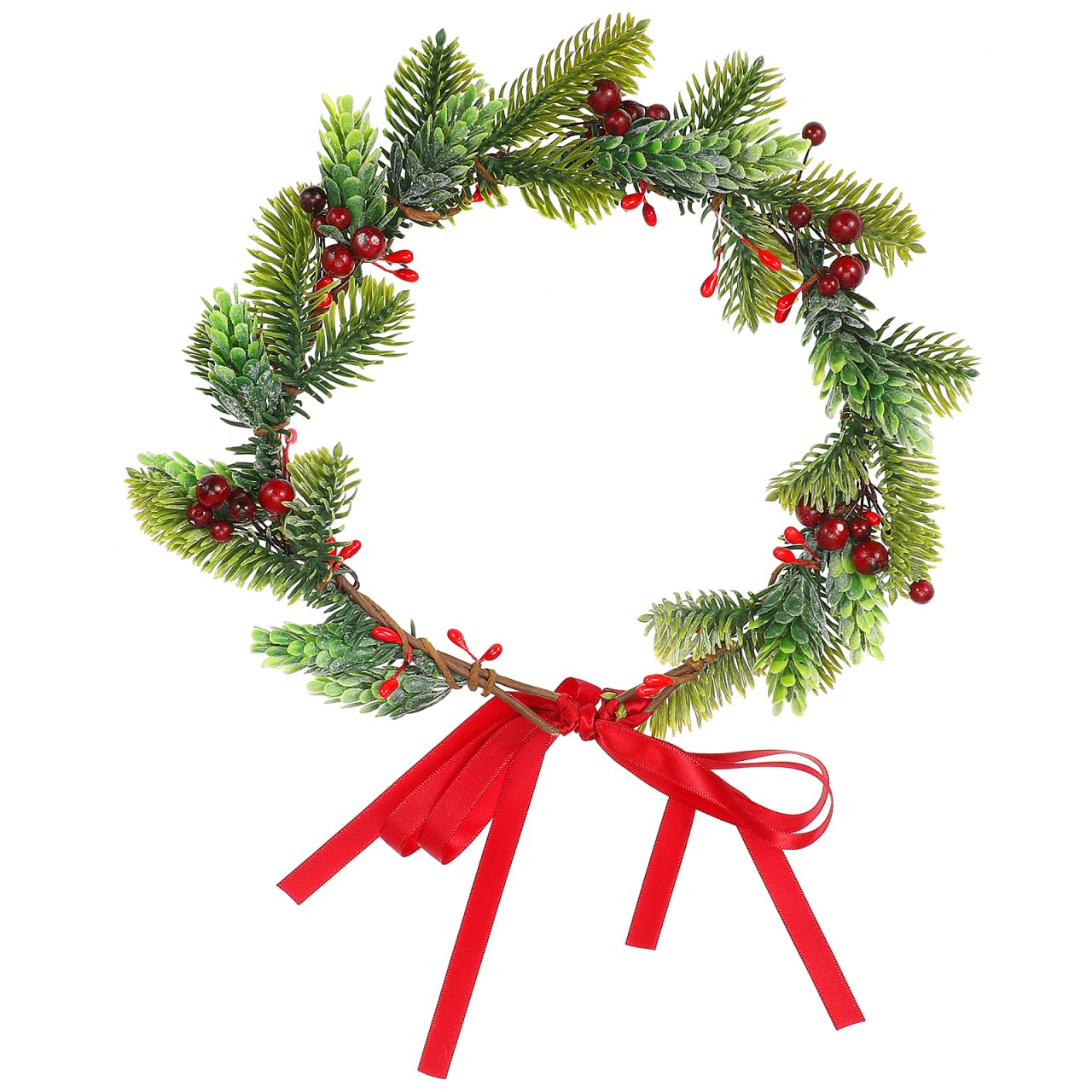 Minkissy Christmas Flower Crown Wreath adds festive charm for holiday photos