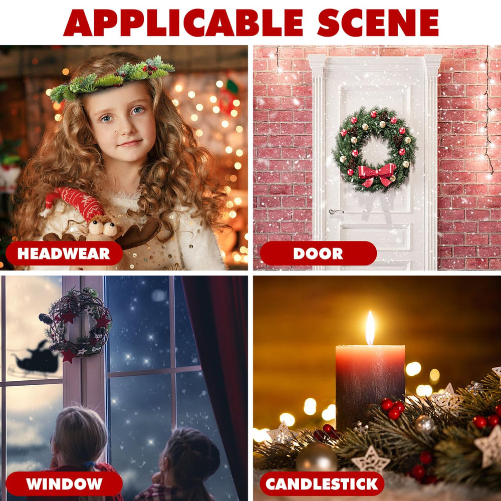 Minkissy Holly Berry Leaves Crown adds seasonal charm to photoshoots