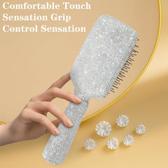 Cepillo MInovel antiestatico con cerdas suaves para cabello suave y sin frizz.