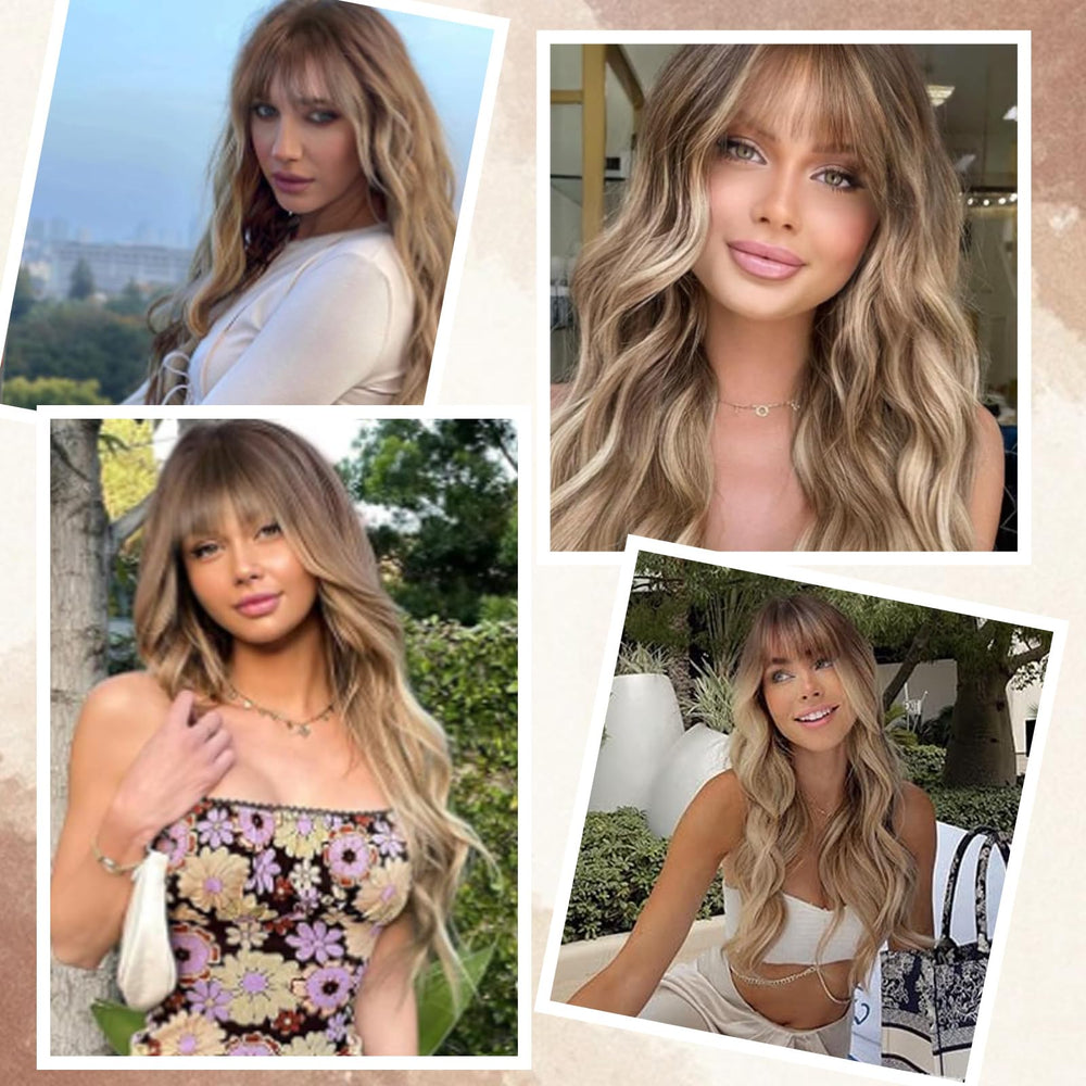 MINSEEYOO ombre blonde wig ideal for daily use, suitable for work and travel.