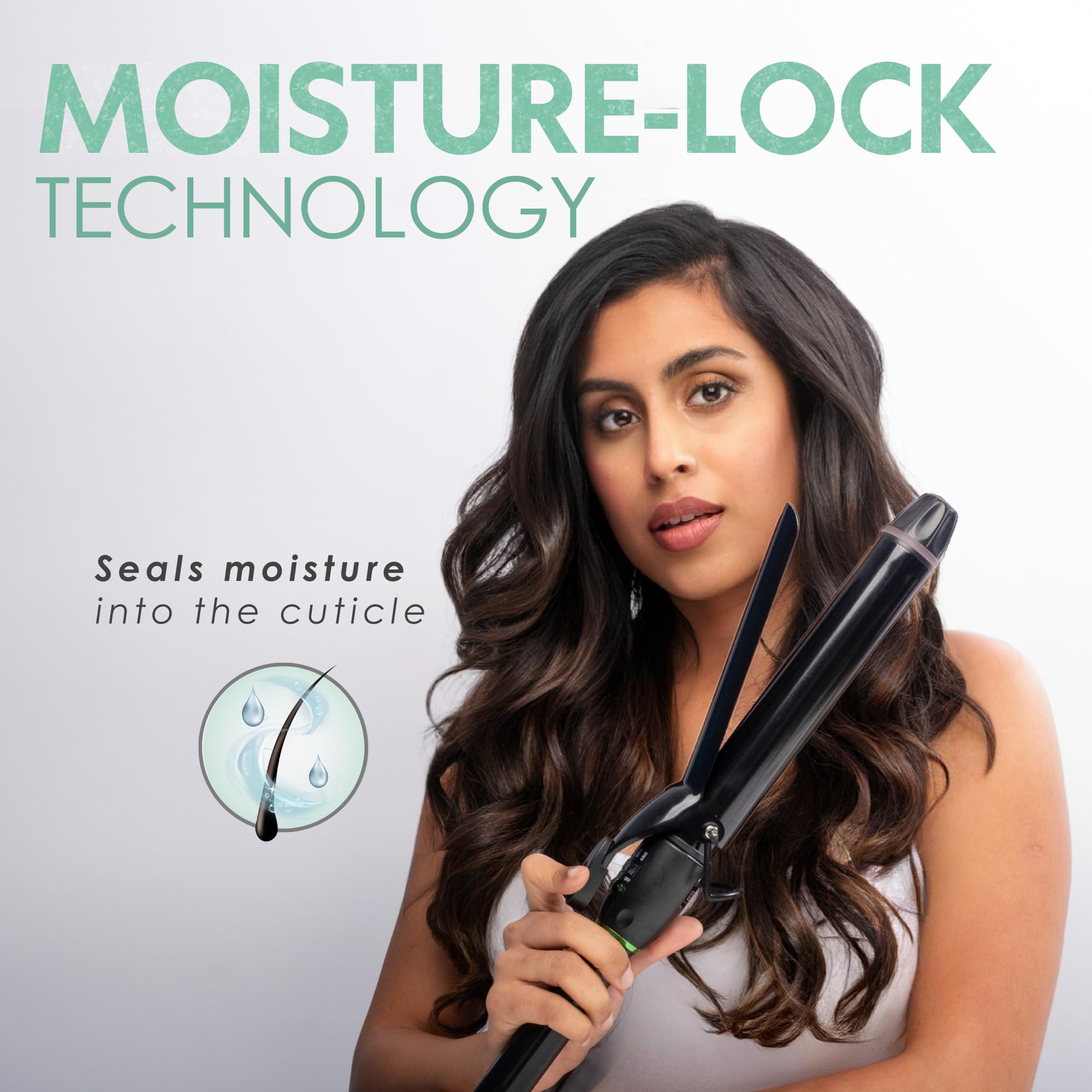 MINT Pro EasyGlide clamp helps smooth, controlled styling.