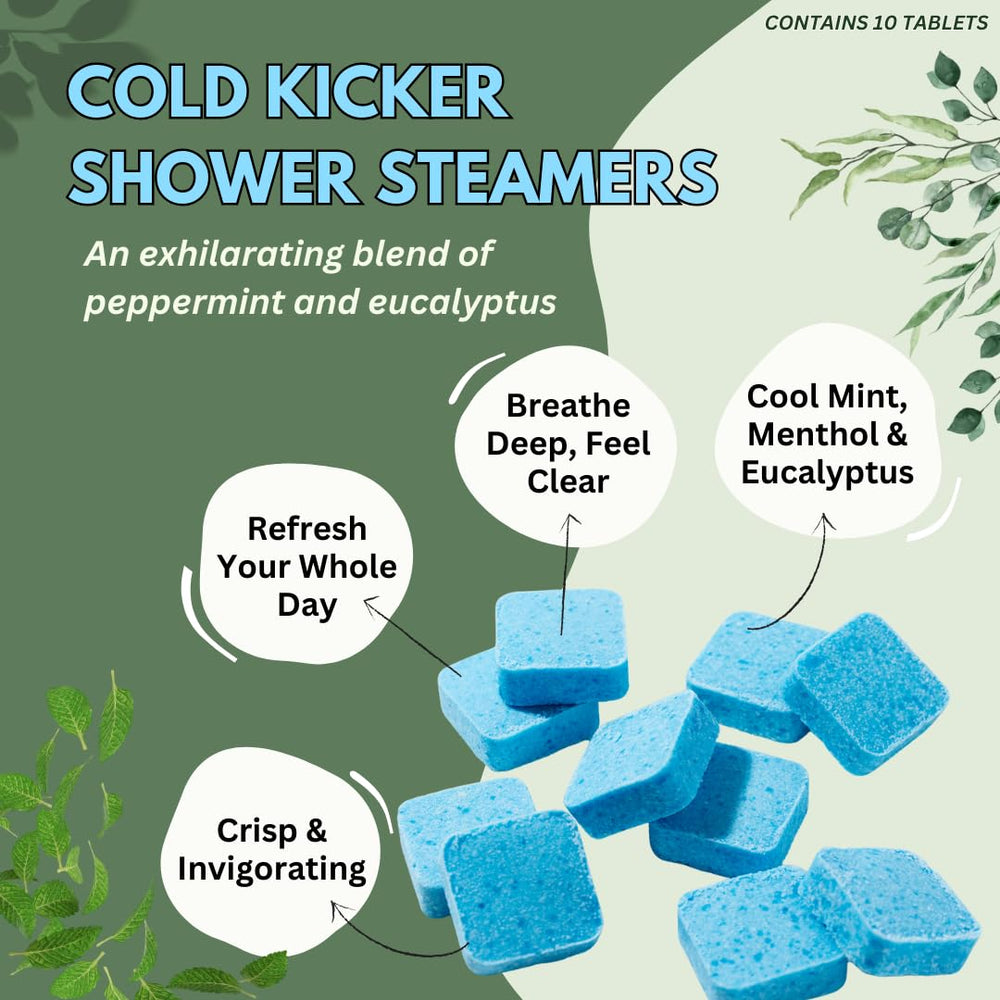 Minty aroma from peppermint and eucalyptus elevates your shower ritual.