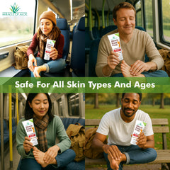 Miracle of Aloe foot care routine packaging shot for easy daily use