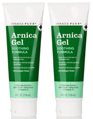 Miracle Plus Arnica Bruises Gel bottle for quick bruise comfort after minor injuries.