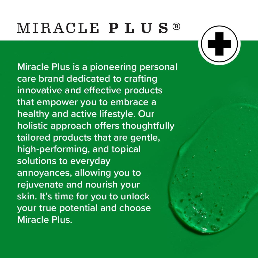 Miracle Plus dermatologist-tested paraben-free bruise care line in packaging