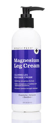 Miracle Plus Magnesium Cream bottle with pump for targeted leg relief and fast absorption.