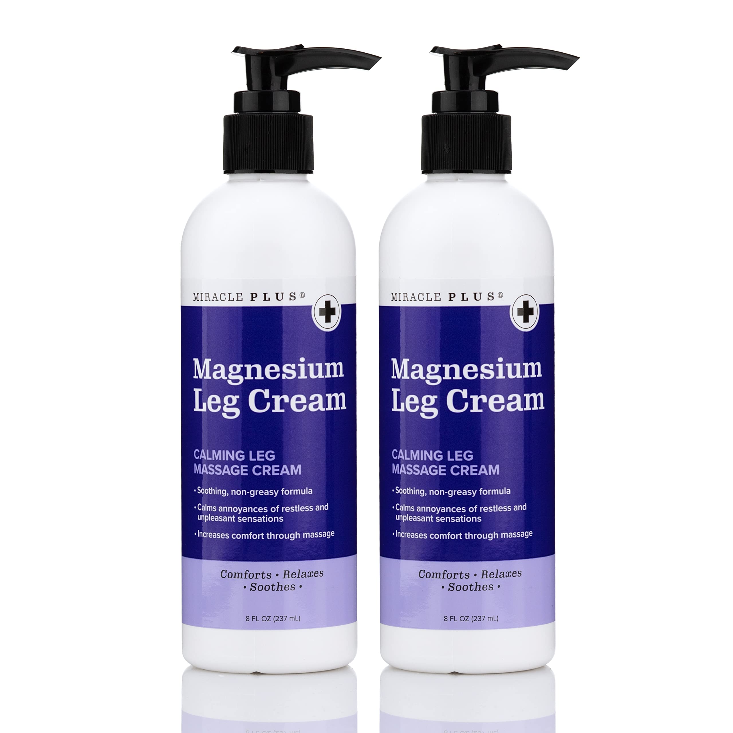 Miracle Plus Magnesium Cream leg relief tube targets tired legs with soothing relief