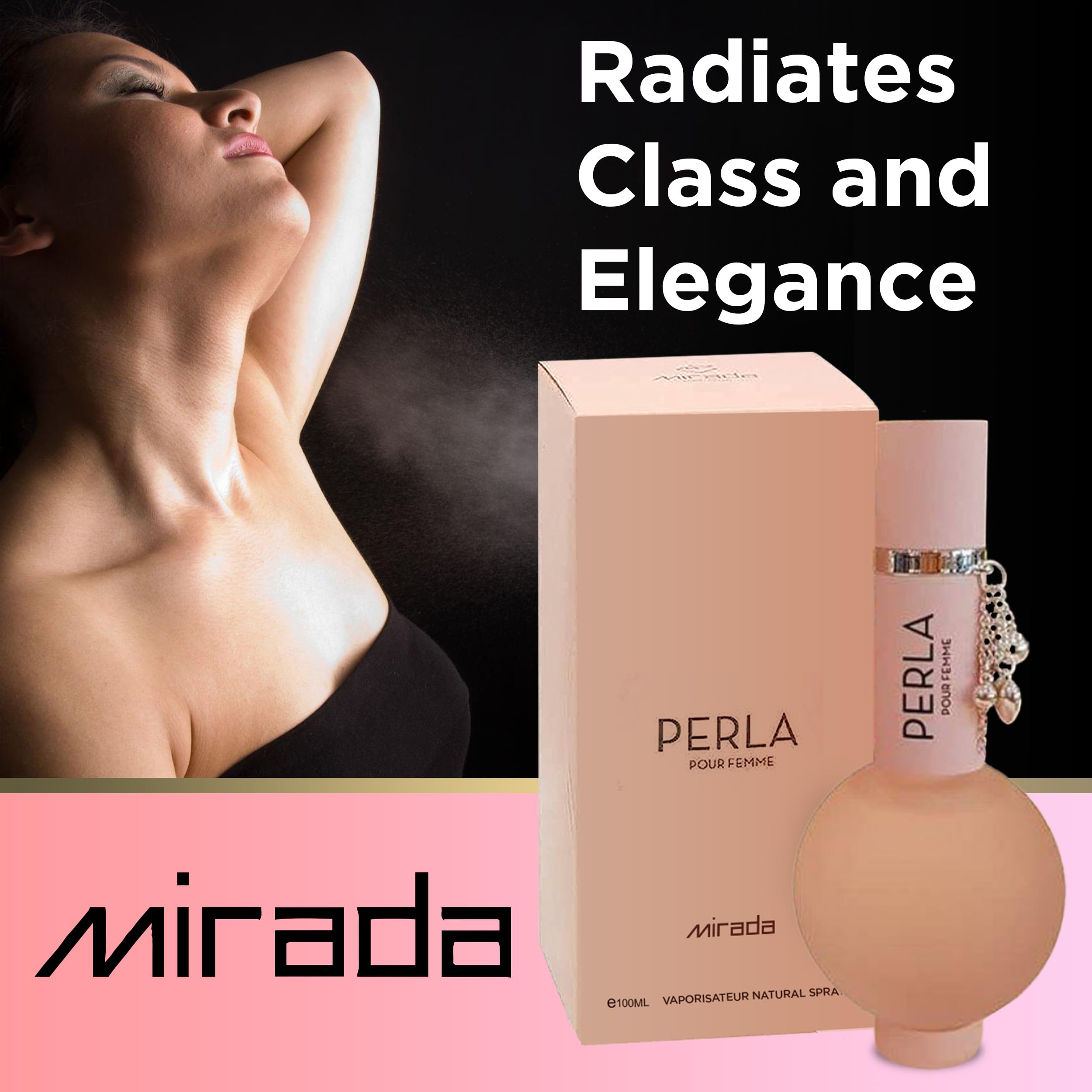MIRADA Perla Pour Femme EDP note visual shows top, heart, base notes