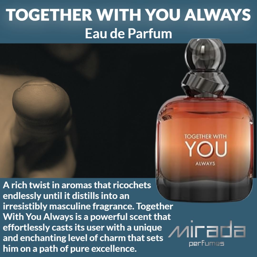 MIRADA Together With You Always woody base notes include cedar and amberwood.