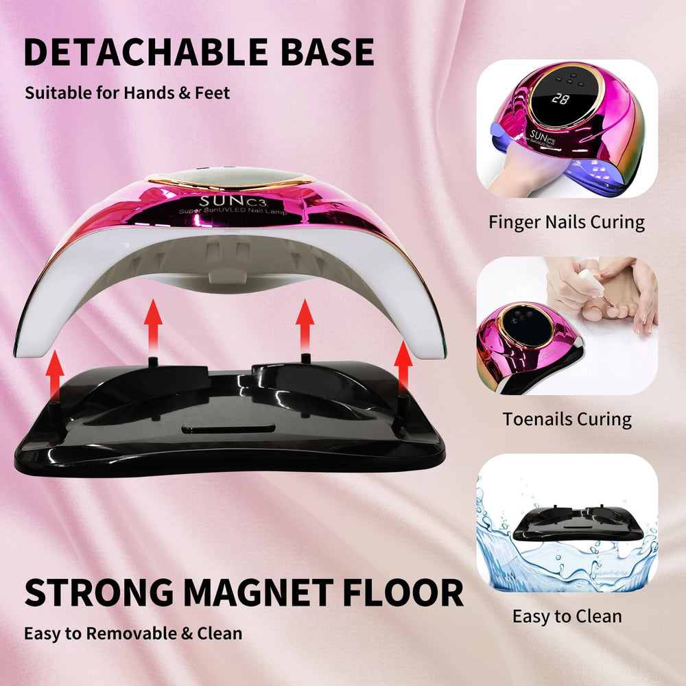 Mirage Layon painless curing mode reduces heat during polish curing.