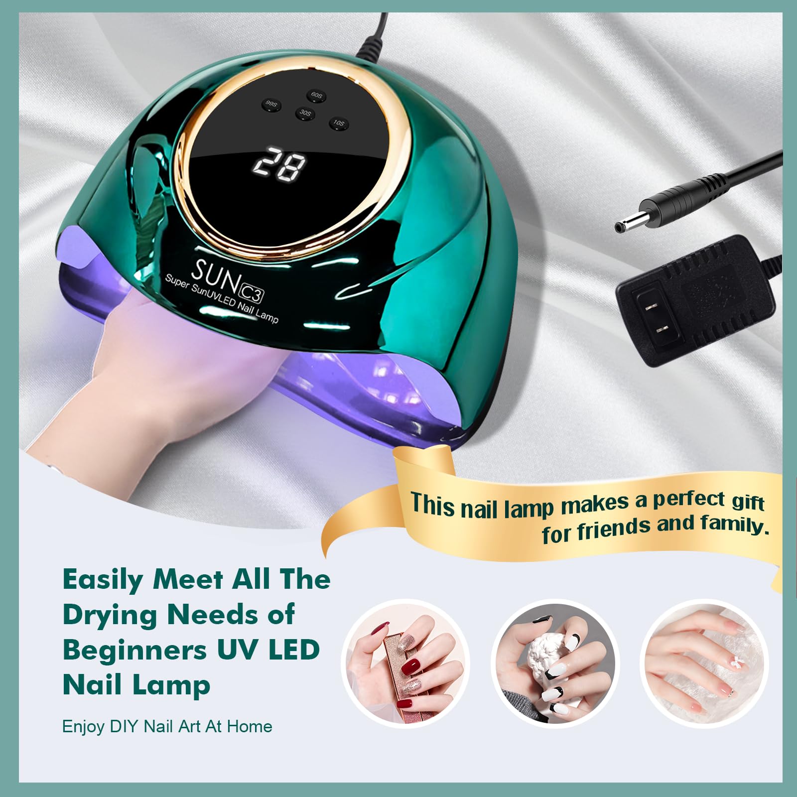 MIRAGE LAYON UV lamp four timer settings for flexible curing