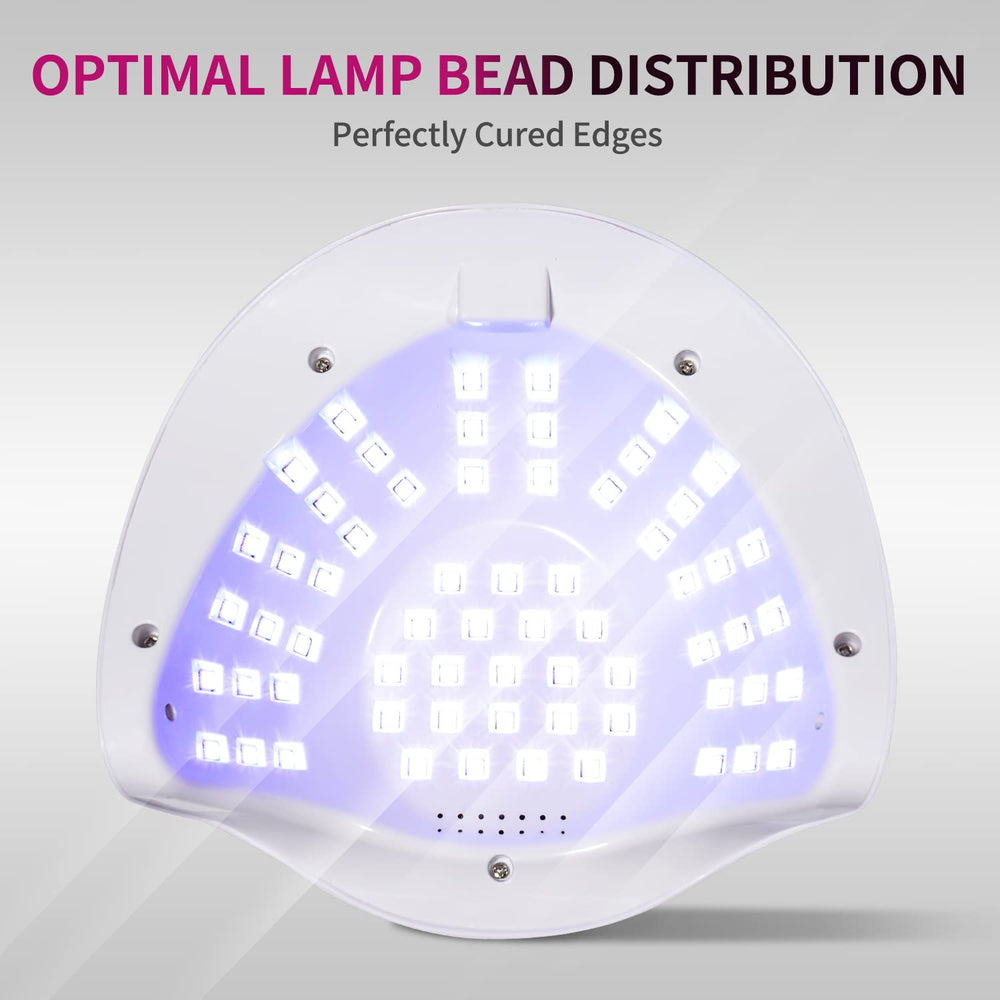 MIRAGE LAYON UV Nail Lamp digital timer settings for customizable curing.