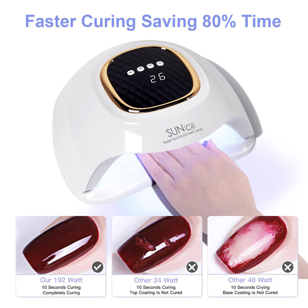 MIRAGE LAYON UV Nail Lamp home salon setup with compact design.