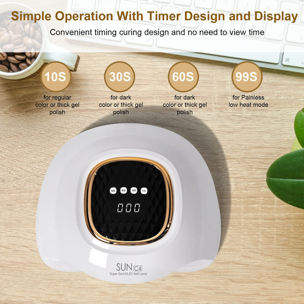 MIRAGE LAYON UV Nail Lamp infrared sensor detects hand presence.
