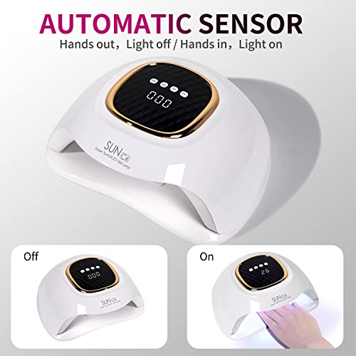 MIRAGE LAYON UV Nail Lamp interior with curing space for all polishes.
