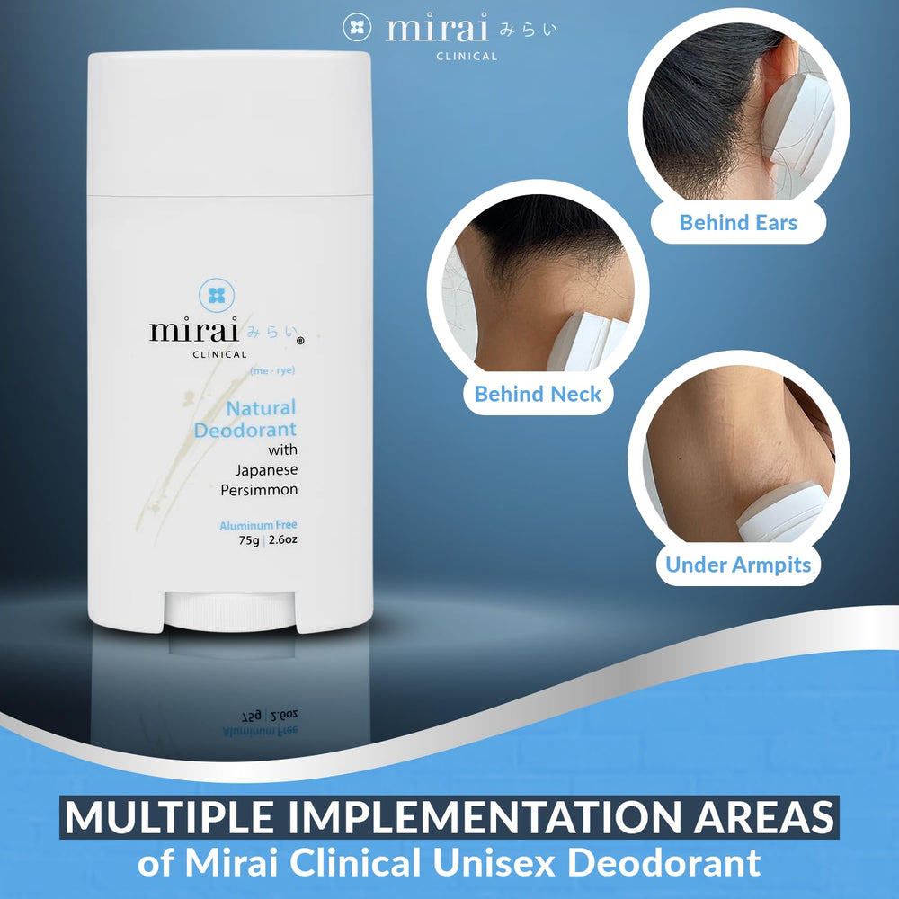 Mirai Clinical cruelty-free logo indicating ethical, fragrance-free formula.