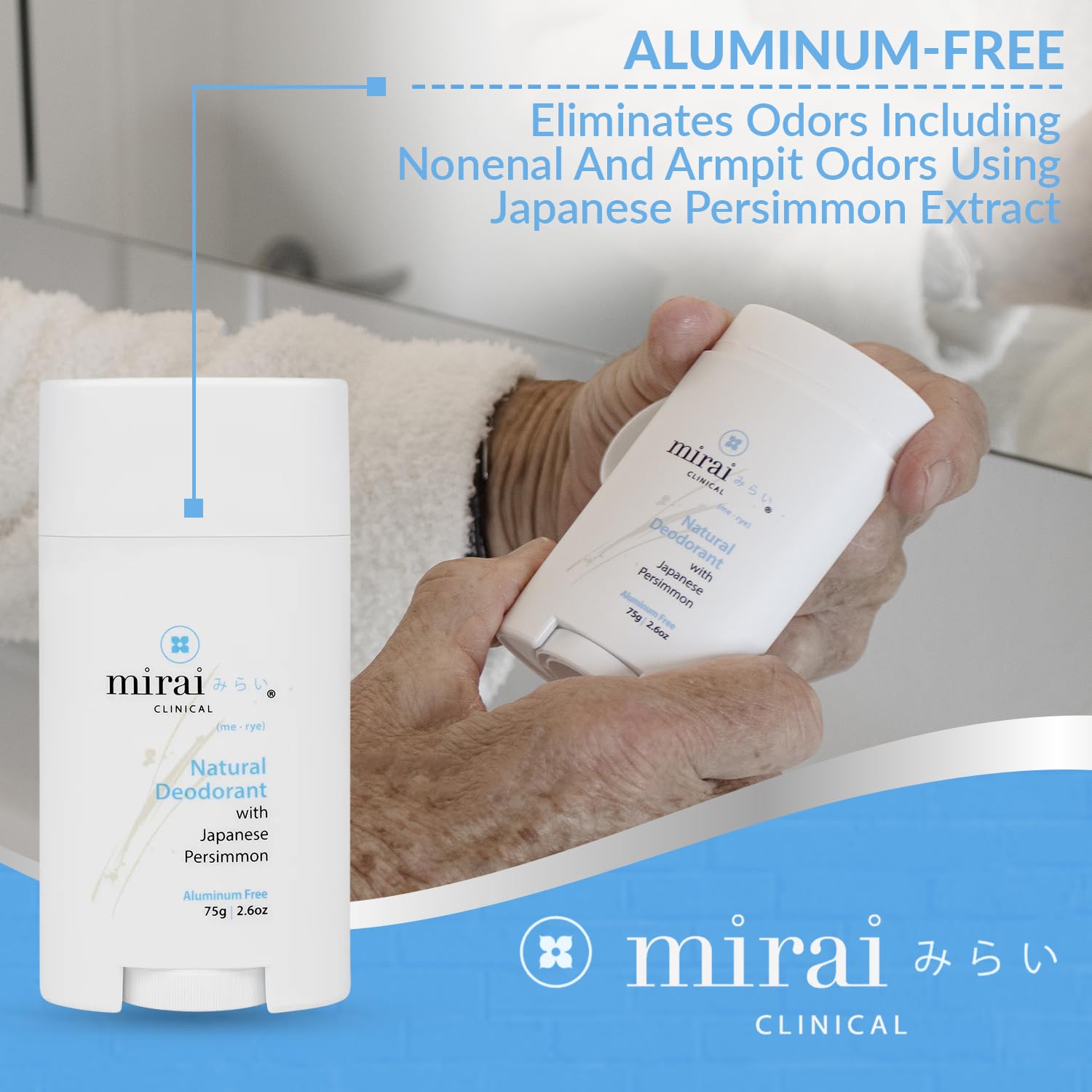 Mirai Clinical dry feel on skin during everyday activity.