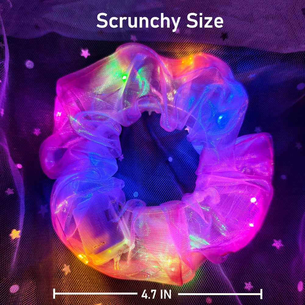 Mirawish glow scrunchies fast flash mode for high-energy moments.
