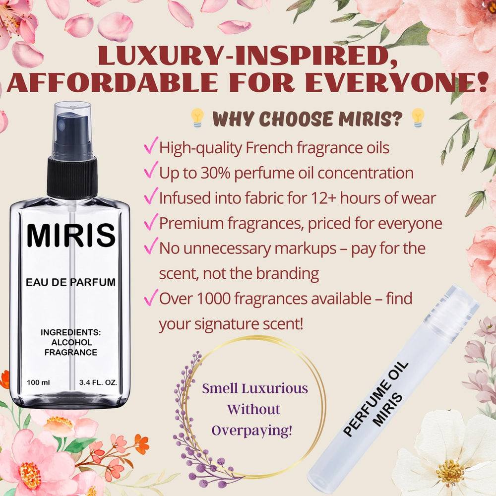 MIRIS No. 24045 perfume spray application highlights easy, even mist for all-day refreshment.