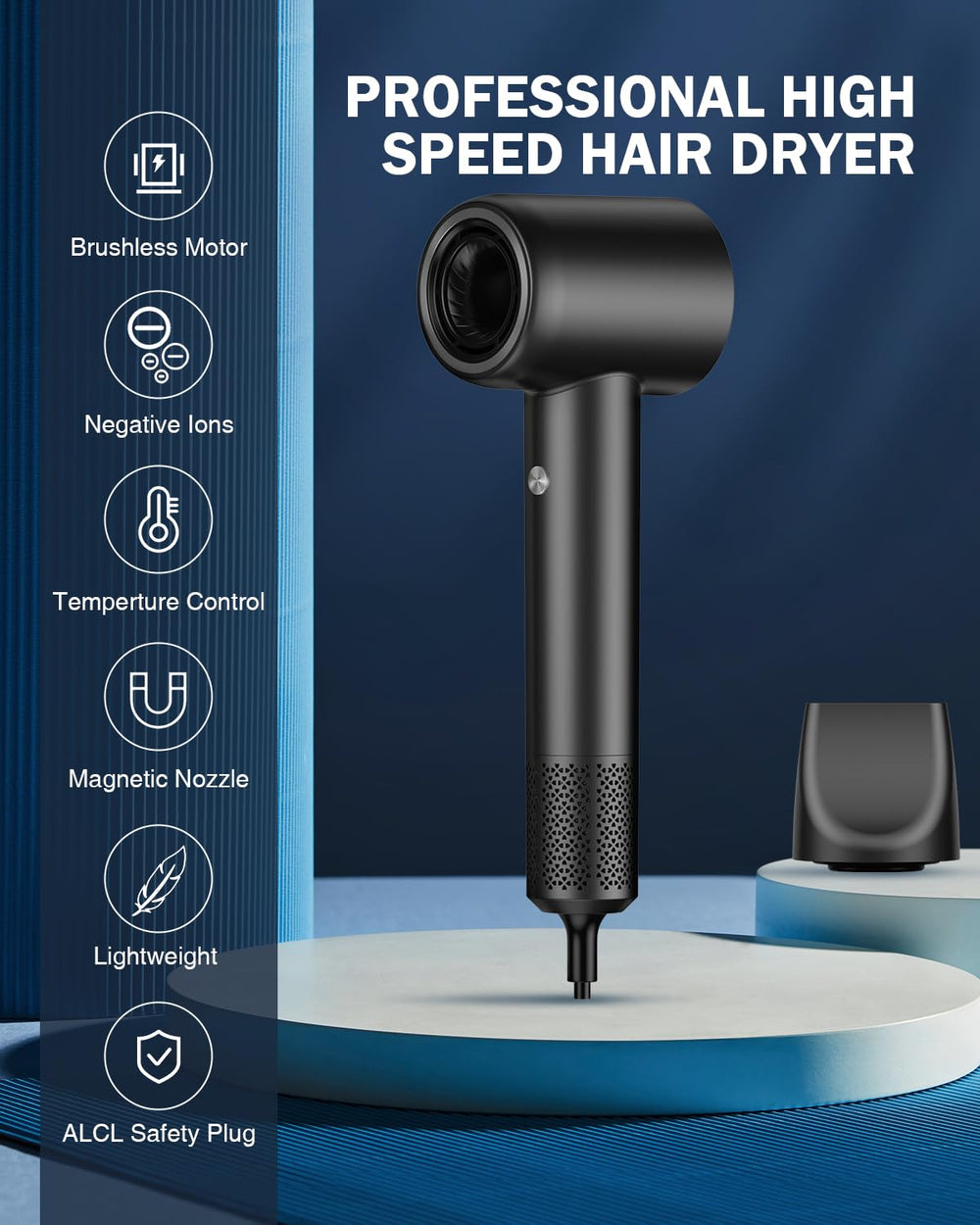 MiroPure hair dryer low-noise operation supports calm, uninterrupted styling.