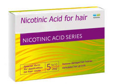 MIROLLA Nicotinic acid for hair bottle pour supports easy scalp application and microcirculation.