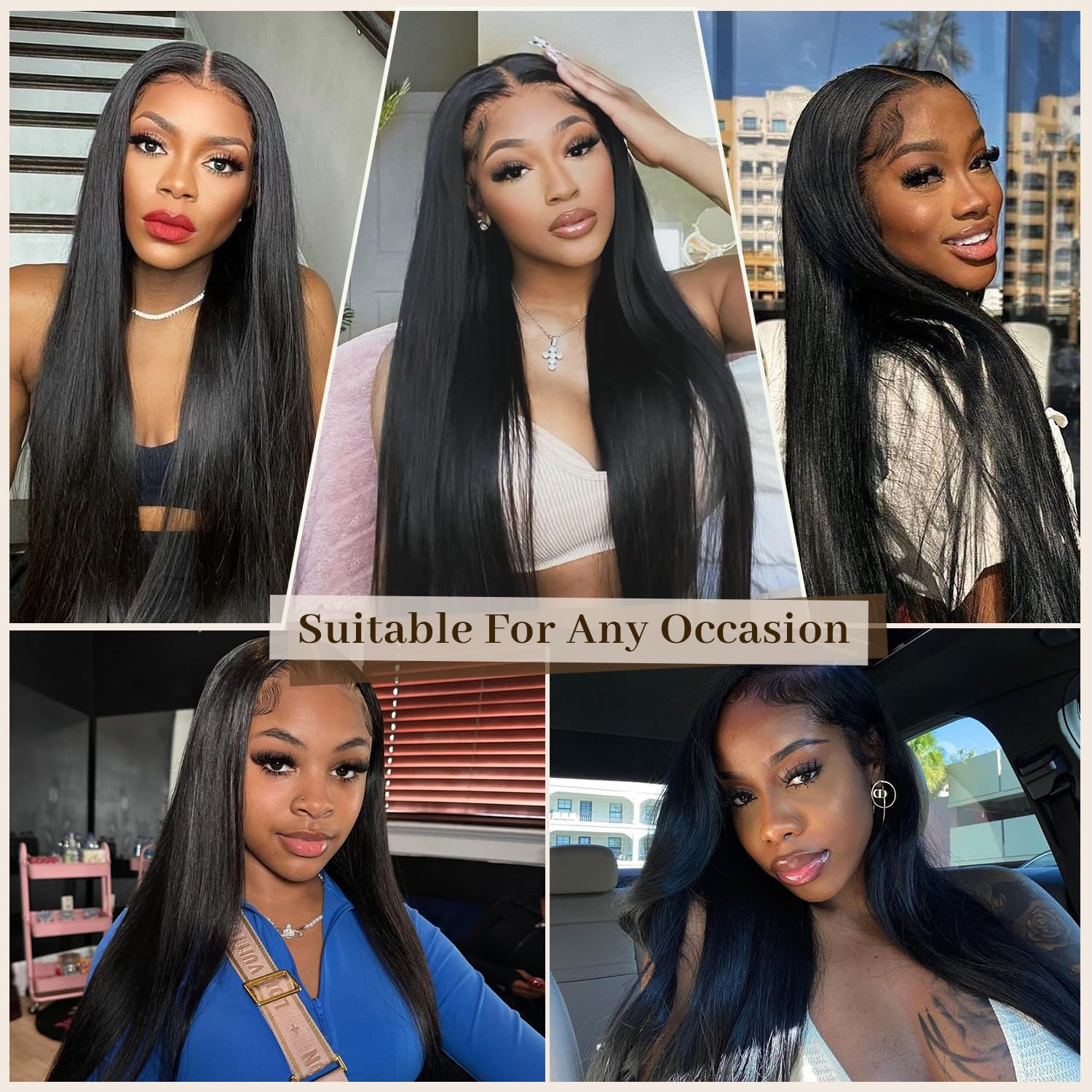 MIRONICA straight bundles three bundles appearance demonstrates full, voluminous look
