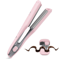 MiroPure Curling Iron pink 1-inch wand for quick beach waves and effortless styling.