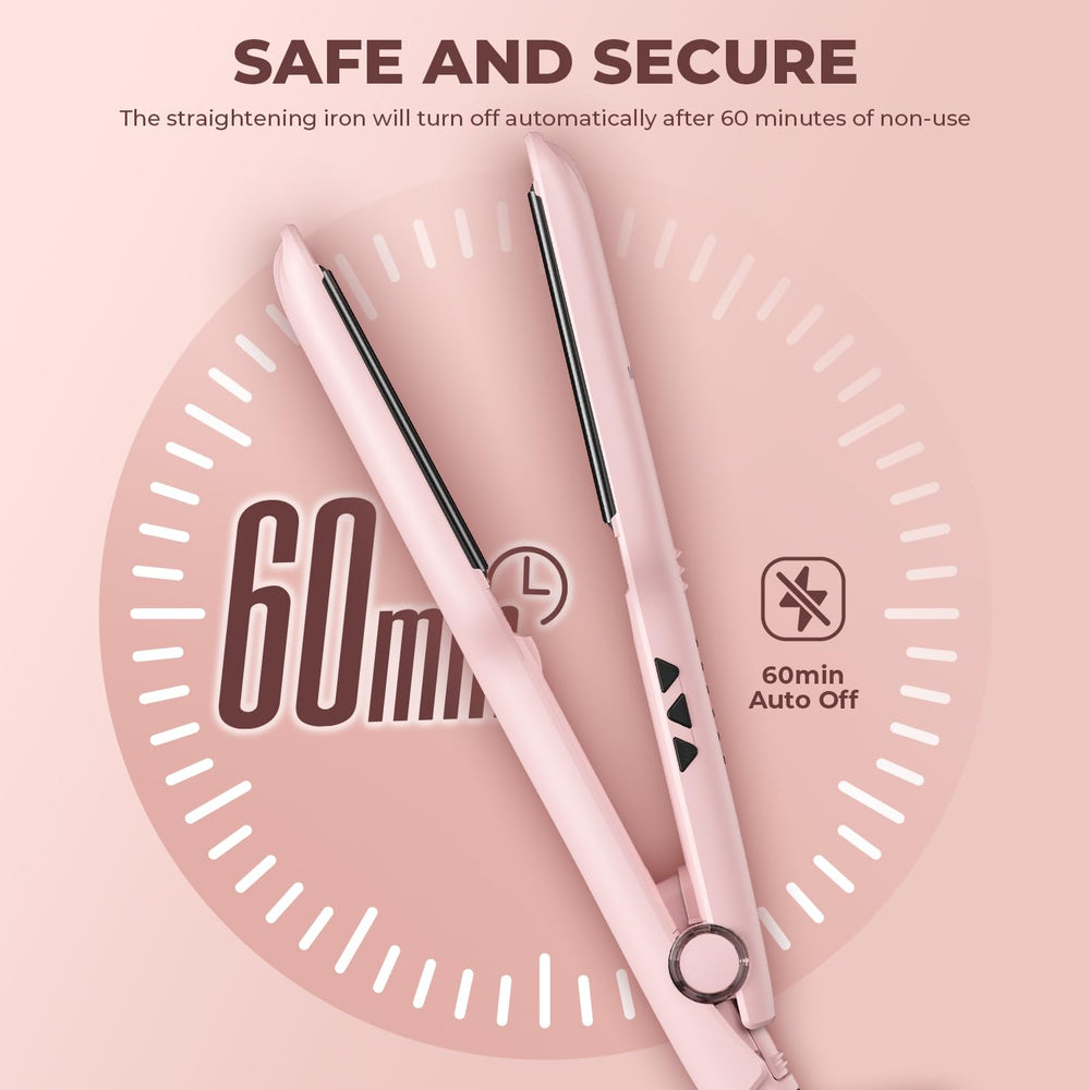 MiroPure flat iron auto shut-off adds safety after styling